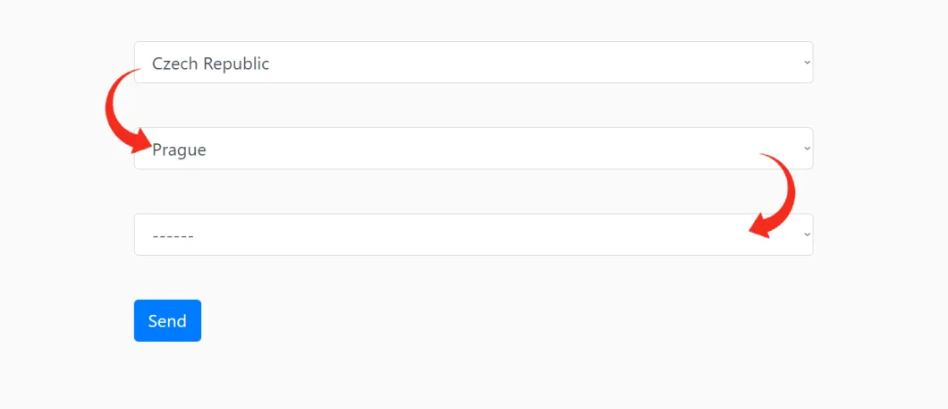Dependent selectboxes elegantly in Nette and pure JS – Nette Blog