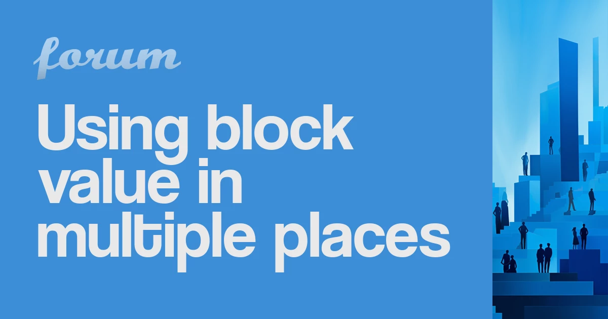 Using block value in multiple places — Nette Framework forum