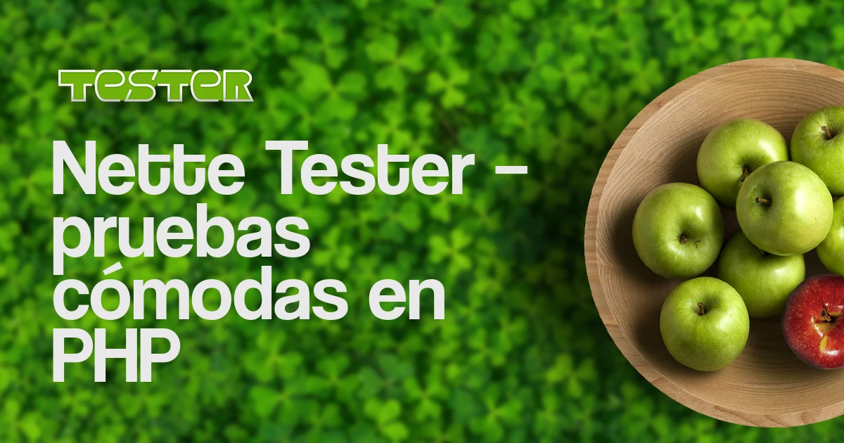 Nette tester pruebas c modas en php
